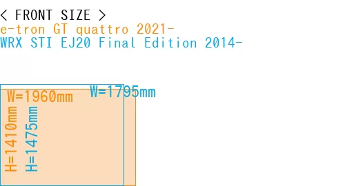 #e-tron GT quattro 2021- + WRX STI EJ20 Final Edition 2014-